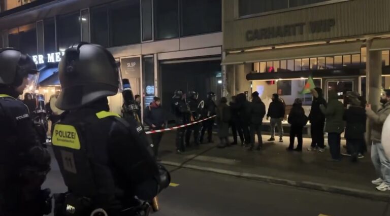 Zürih’te Rojava ve WEF protestosuna polis müdahalesi: orta düzeyde yaralanmalar