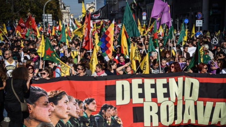 İsviçre genelinde Rojava için eş zamanlı protestolar
