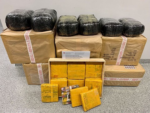 Zürih Havalimanı’nda 2025’te 3,8 ton uyuşturucu ele geçirildi