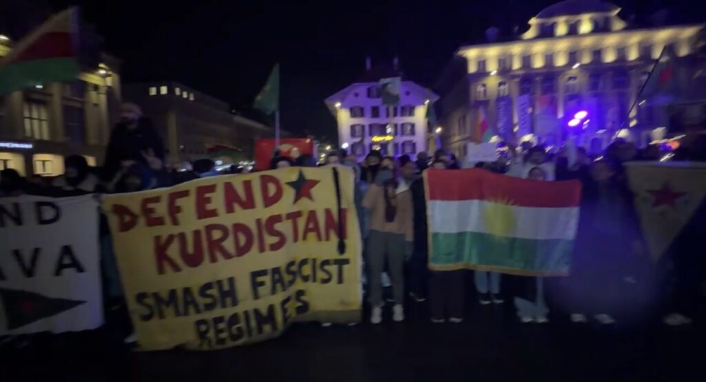 İsviçre’nin bir çok kentinde Rojava’ya destek eylemleri düzenlendi