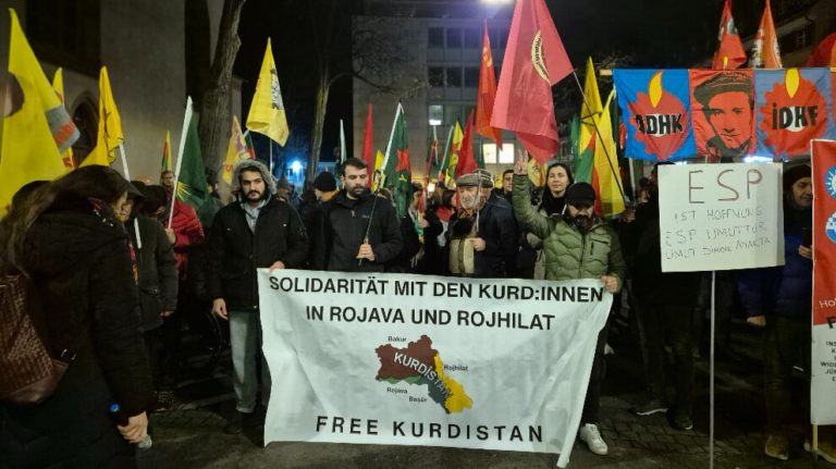Basel’de Rojava dayanışması sürüyor