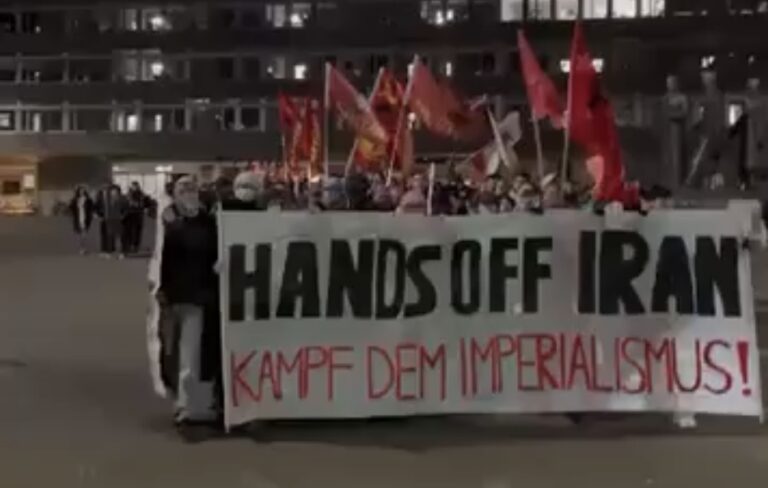 İran’a yönelik saldırılara karşı Zürih’te protesto