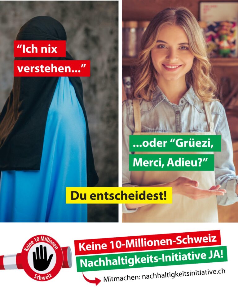 SVP, ‘10 milyon İsviçre olmasın’ girişimi için evet kampanyası başlattı