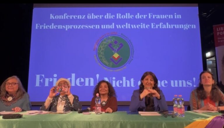 Zürih’te kadınlardan barış çağrısı: “Bizsiz olmaz”