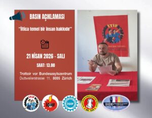 İsviçre’de sivil toplumdan Cemal Toydemir için iltica çağrısı