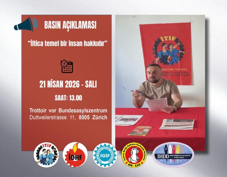 İsviçre’de sivil toplumdan Cemal Toydemir için iltica çağrısı