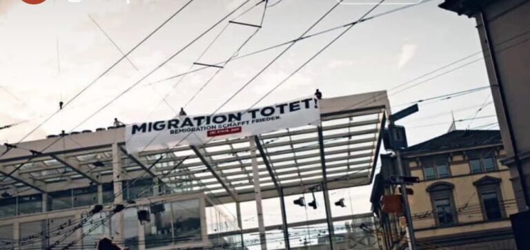 Winterthur’da saldırı sonrası “Göç öldürür” eylemi