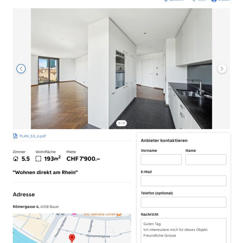 Basel’de 7 bin 900 franklık lüks dairede çamaşır makinesi bile yok