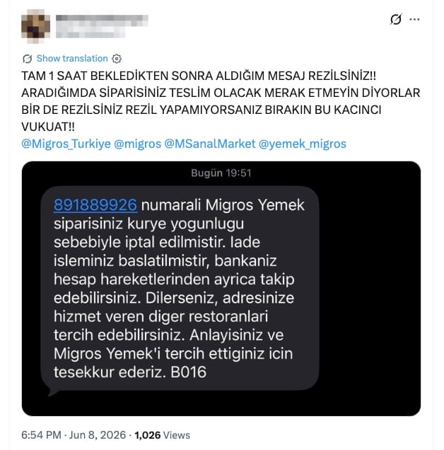 Türk müşteri Migros’u hedef alıp yanlış etiketledi