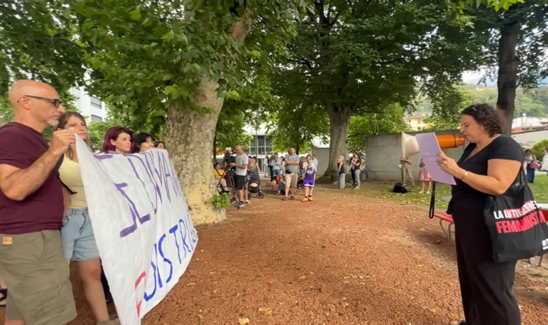Bellinzona’da kadın cinayetlerine karşı protesto