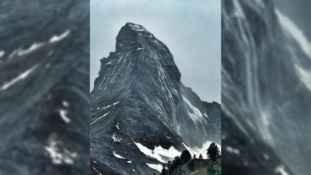 Matterhorn’da iklimin izleri: Zirveden şelaleler aktı