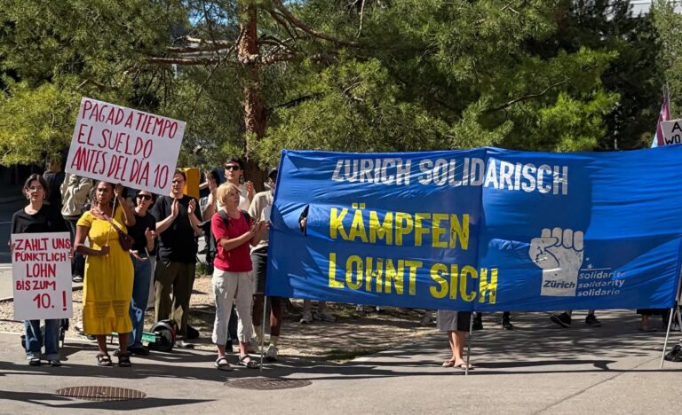 Oerlikon’da ödenmeyen maaşlar için protesto