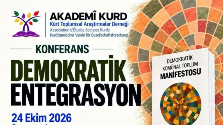 Zürih’te Demokratik Entegrasyon Konferansı düzenlenecek
