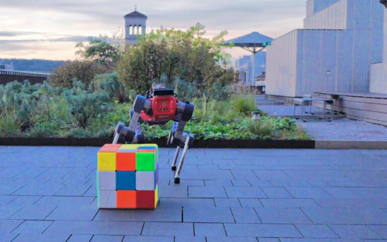 ETH Zürih’in robotu, dev Rubik küpünü elleri olmadan çözdü