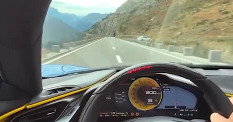 İsviçre’de viral olan Ferrari videosu polisi harekete geçirdi