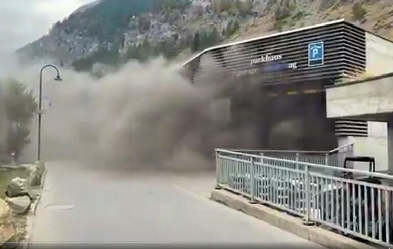 Zermatt’ta kimyasal maddelerin bulunduğu garajda yangın