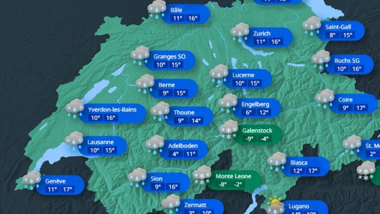 İsviçre’de hava değişiyor: Yüksek kesimlere kar geliyor